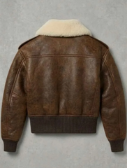 PFW Erin Doherty Shearling Leather Jacket