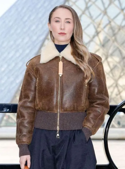 PFW Erin Doherty Shearling Leather Jacket