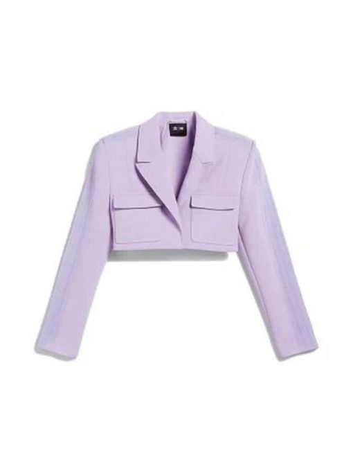 How I Met Your Father Valentina Purple Cropped Jacket