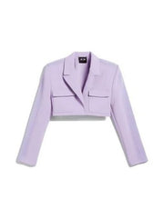 How I Met Your Father Valentina Purple Cropped Jacket