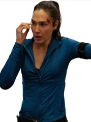 The Runner Gal Gadot Blue Track Jacket