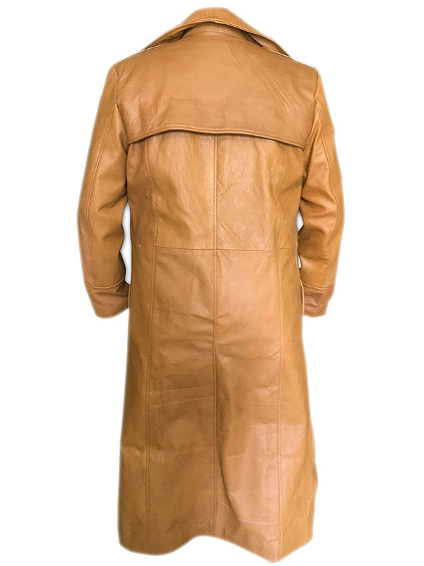 Channing Tatum Gambit Leather Costume Trench Brown Coat