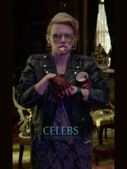 Ghostbusters Kate McKinnon (Jillian Holtzmann) Black Leather Jacket