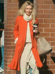 Gia Skova Street Style Orange Coat