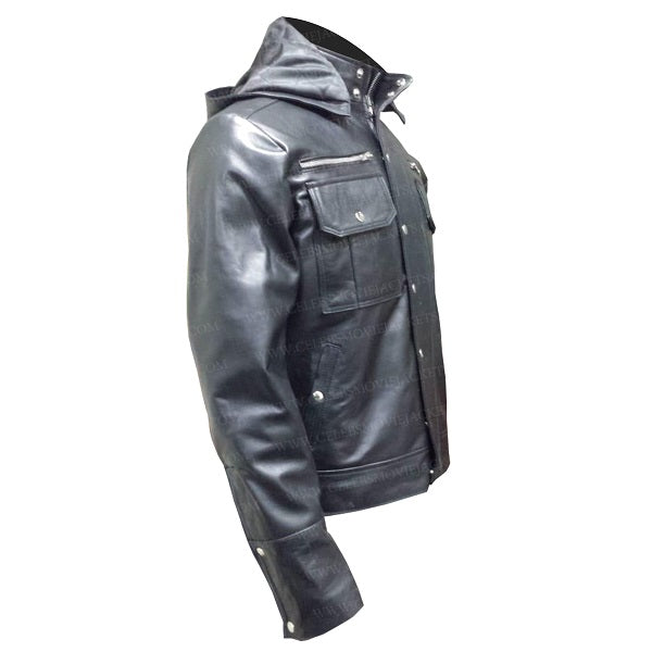 WWE Goldberg Hoodie Leather Jacket