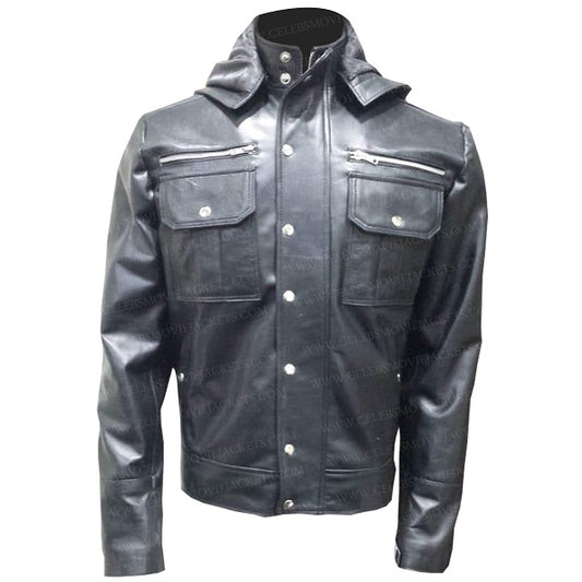 WWE Goldberg Hoodie Leather Jacket