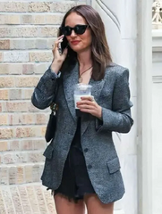 Good Sex Natalie Portman Grey Blazer