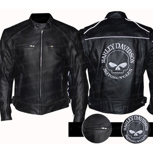 Willie G Reflective Skull Harley Davidson Jacket
