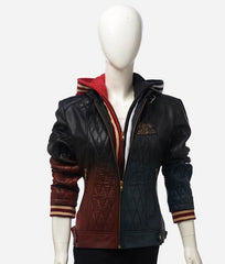 Harley Quinn Daddy’s Lil’ Monster Quilted Leather Jacket