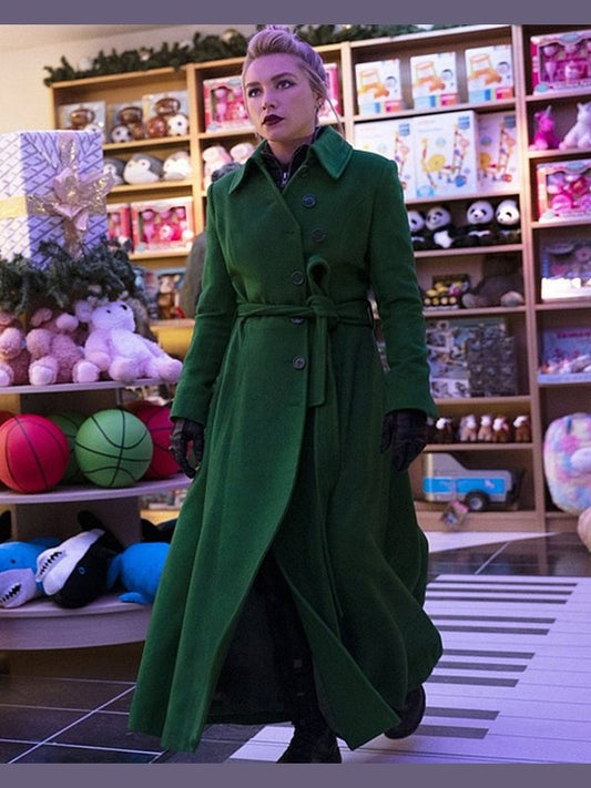 Hawkeye Yelena Belova Green Trench Coat