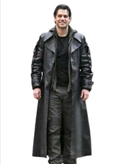 Henry Cavill Highlander Black Leather Coat