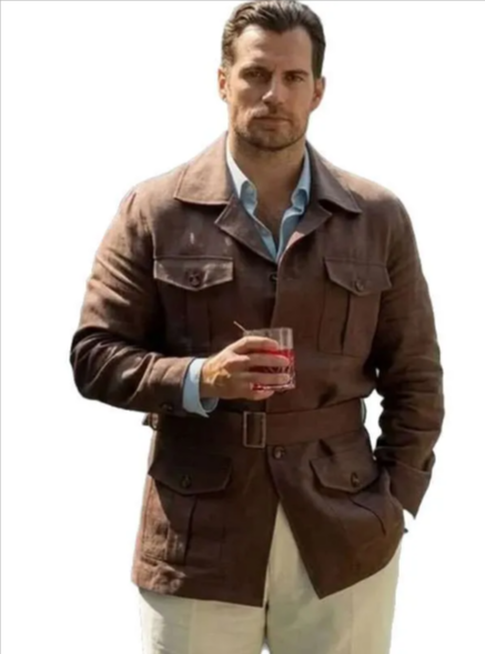 In the Grey 2026 Henry Cavill Brown Jacket