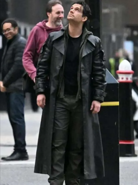 Henry Cavill Highlander Black Leather Coat