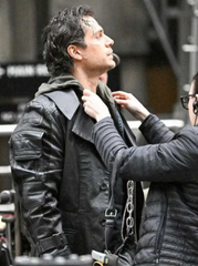 Henry Cavill Highlander Black Leather Coat