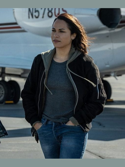 Hightown S02 Jackie Quiñones Black Hooded Jacket