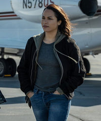 Hightown S02 Jackie Quiñones Black Hooded Jacket