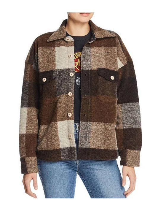 Emma Roberts Holidate Sloane Plaid Jacket