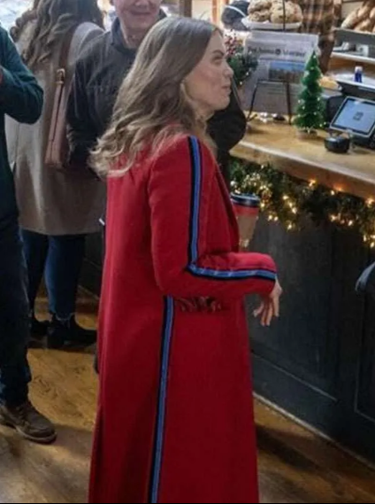 A Bills Love Story Holland Roden Red Stripe Coat