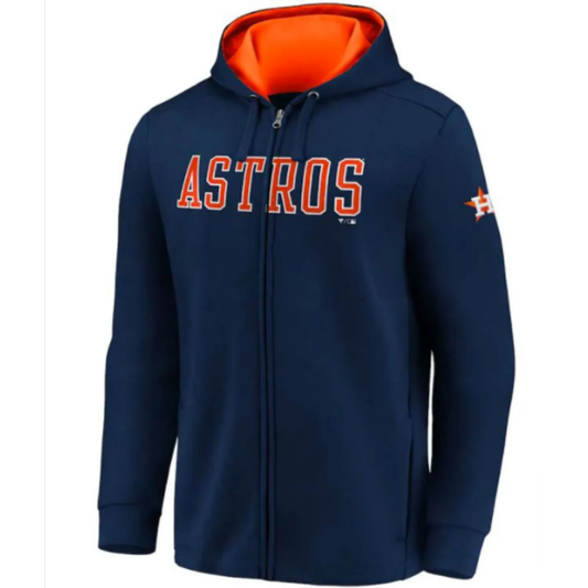 Astros Houston Blue Zip Up Hoodie