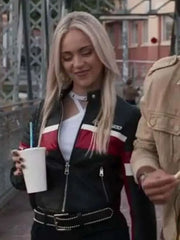 Idolos Ana Mena Biker Leather Jacket