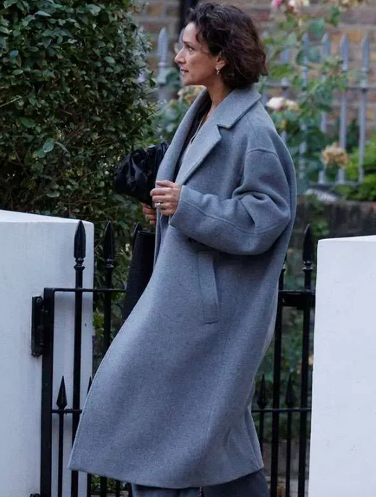 The Night Manager Indira Varma Grey Trench Coat