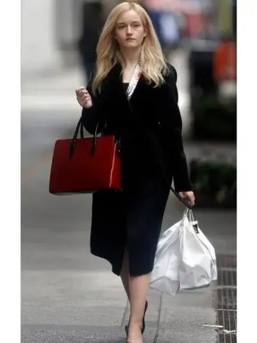 Inventing Anna 2022 Julia Garner Black Coat