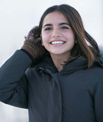 Let It Snow Isabela Moner Coat With Fur Hood