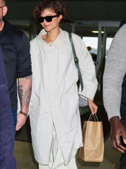 Zendaya JFK Airport New York City Coat