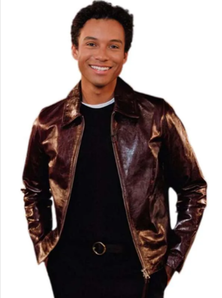 Jaafar Jackson Michael 2026 Brown Leather Jacket