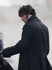 Wuthering Heights Jacob Elordi Black Coat