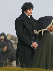 Wuthering Heights Jacob Elordi Black Coat