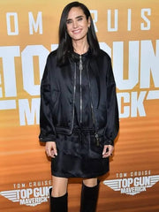 Jennifer Connelly Top Gun Maverick 2022 Black Jacket