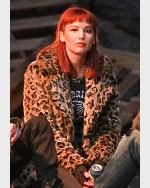 Don’t Look Up Kate Dibiasky Leopard Jacket