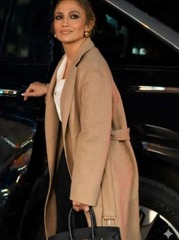 Office Romance 2026 Jennifer Lopez Trench Wool Coat