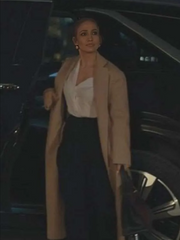 Office Romance 2026 Jennifer Lopez Trench Wool Coat