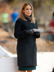 Jennifer Lopez Second Act Black Wool Coat