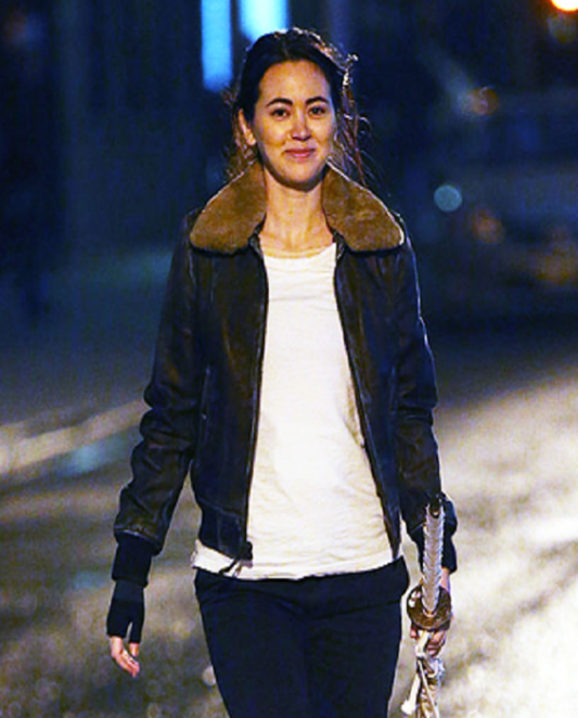 Jessica Henwick The Defenders Fur Jacket
