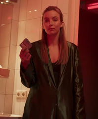 Jodie Comer Killing Eve Season 02 Villanelle Green Long Coat