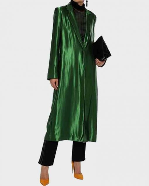 Jodie Comer Killing Eve Season 02 Villanelle Green Long Coat