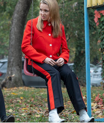 Jodie Comer Killing Eve Season 03 Villanelle Shirt Style Red Jacket