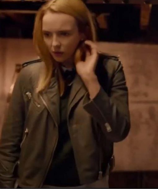 Jodie Comer Killing Eve Season 04 Villanelle Brown Leather Jacket