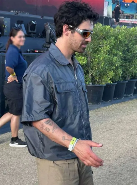 Coachella 2026 Joe Jonas Grey Jacket