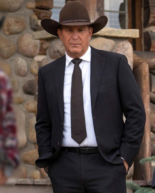 Yellowstone John Dutton Black Blazer Coat