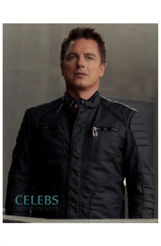 John Barrowman Arrow Malcolm Merlyn Leather Jacket