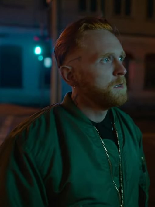 Young Wallander Josef Davies Bomber Jacket