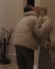 Gossip Girl Julien Calloway White Puffer Jacket