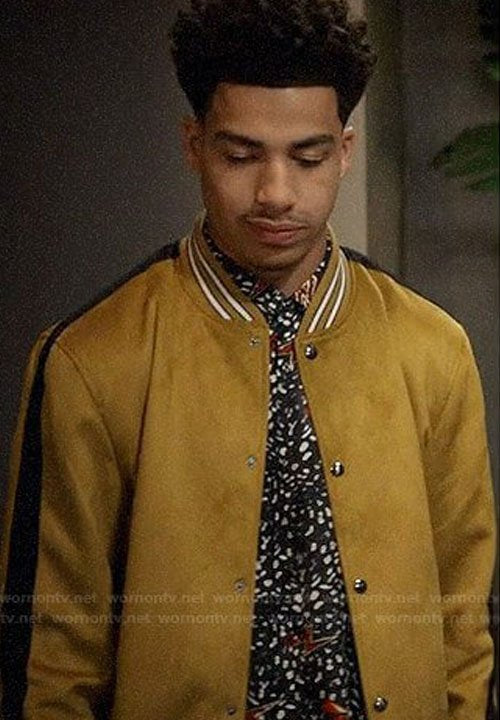 Junior’s Black-ish Bomber Jacket