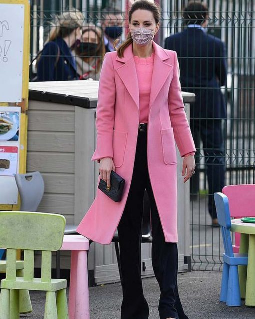 Kate Middleton Pink Trench Coat