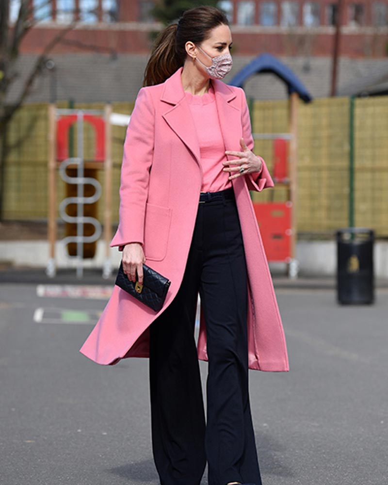 Kate Middleton Pink Trench Coat