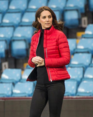 Kate Middleton Red Puffer Jacket